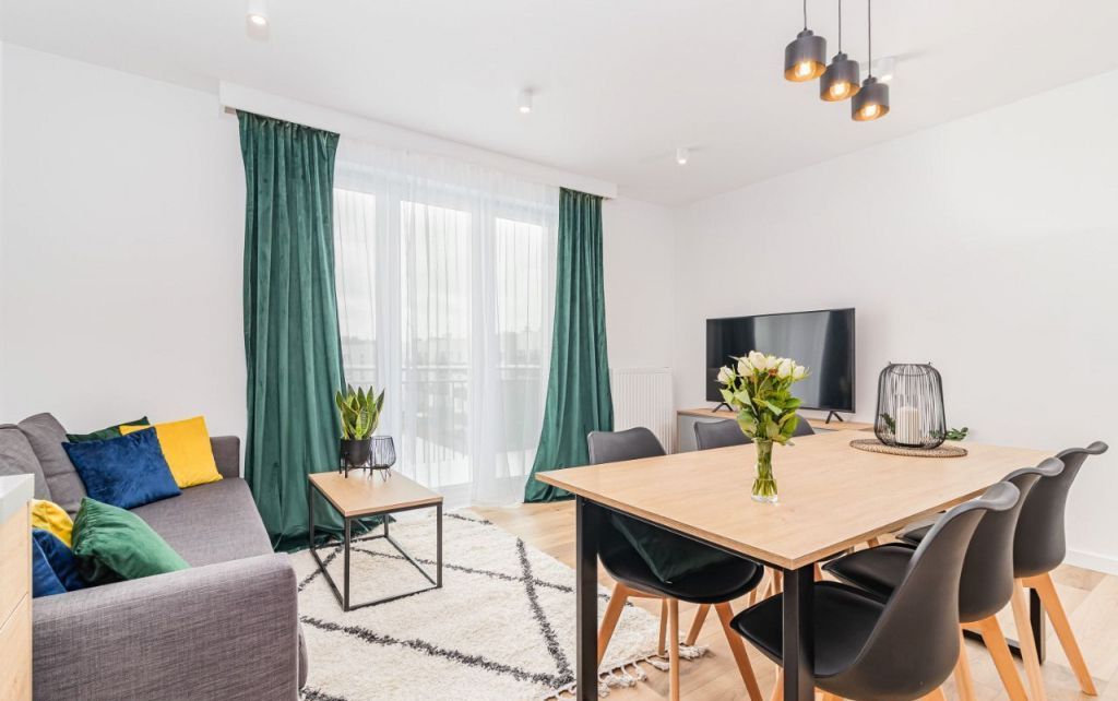 Nowoczesny apartament | 2 sypialnie | Balkon | Garaż